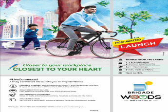 Book premium apartments starting @ Rs. 40 Lakhs at Brigade Woods in Bangalore
